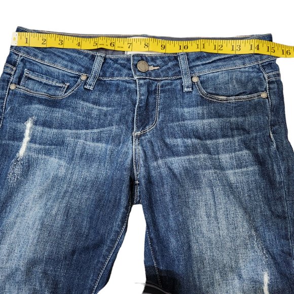 Paige Jimmy Jimmy Skinny Distressed Premium Denim Size 24 - Picture 6 of 9